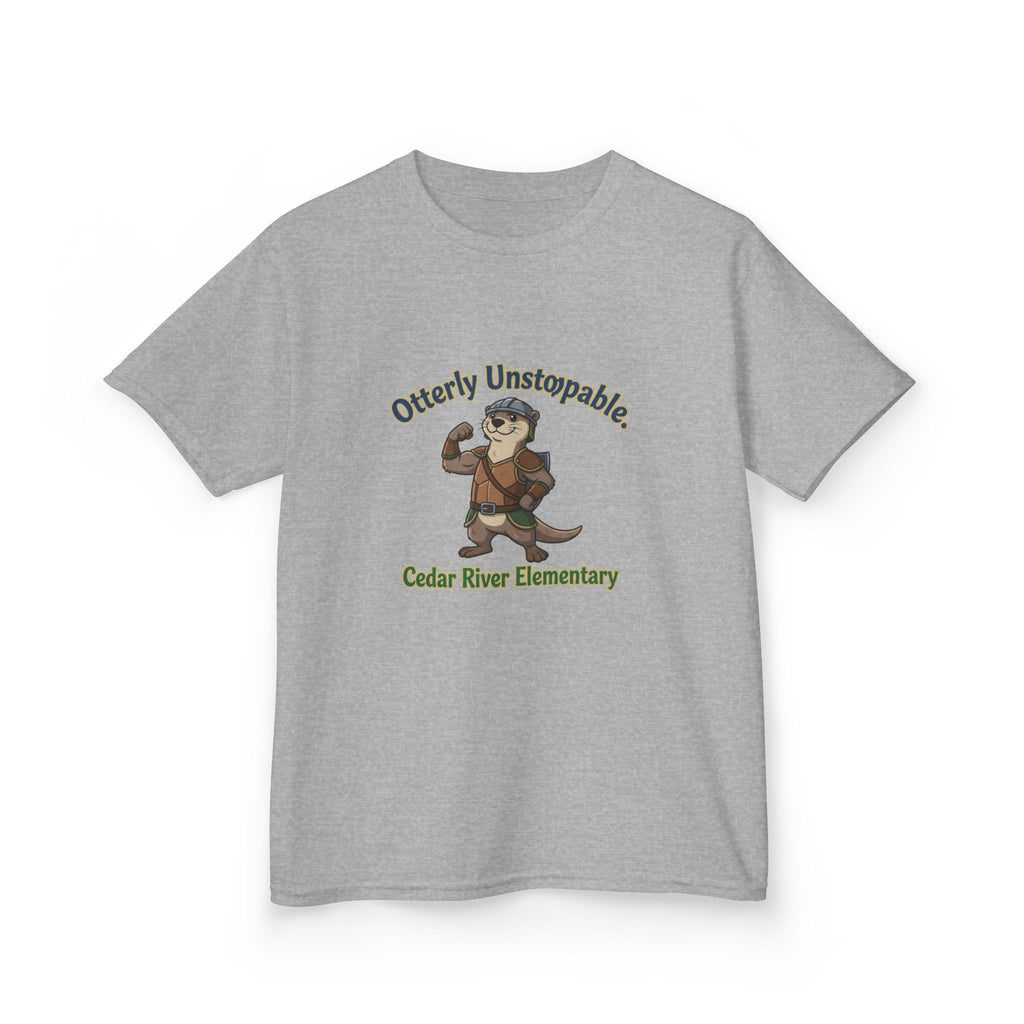 Kids T‑Shirt - "Otterly Unstoppable" School Spirit Tee (Cedar River Elementary)