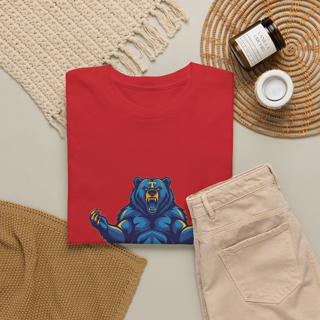 Tahoma Mama Bear T-Shirt — Fierce Blue Bear Graphic Tee for Moms