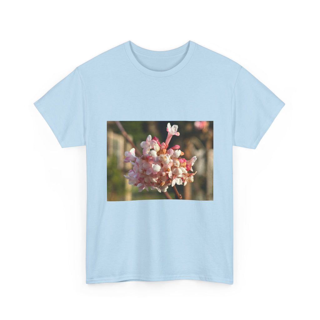 Floral Blossom Photo Tee — Pink Spring Flower Graphic T-Shirt
