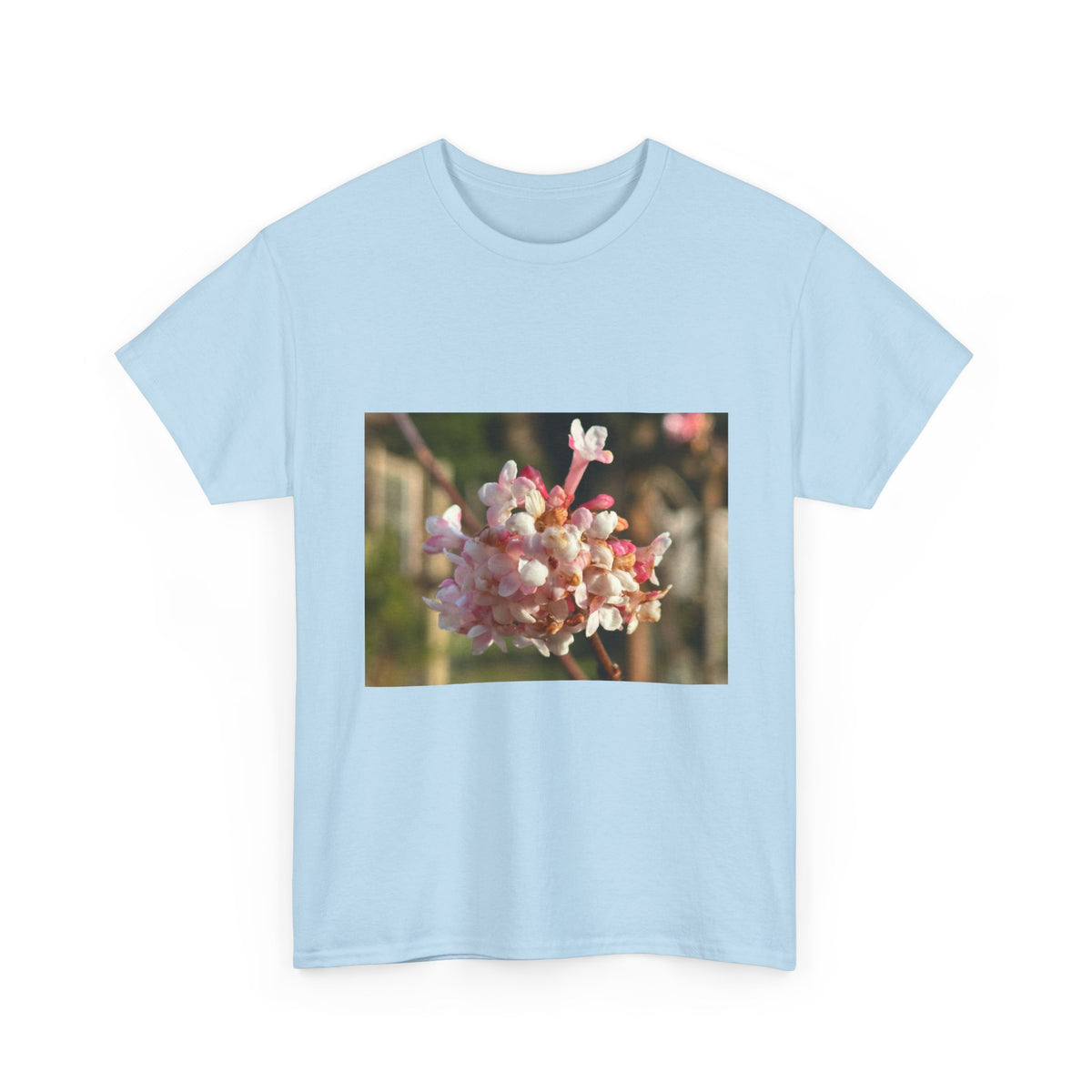Floral Blossom Photo Tee — Pink Spring Flower Graphic T-Shirt