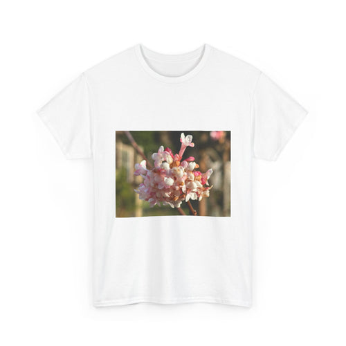 Floral Blossom Photo Tee — Pink Spring Flower Graphic T-Shirt