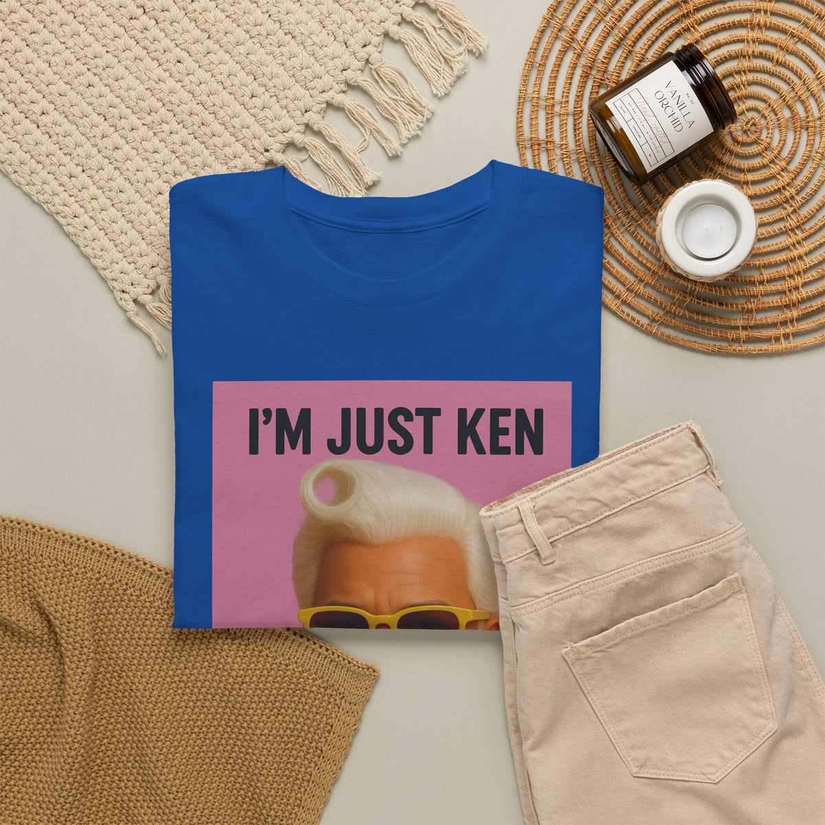 I’m Just Ken Graphic Tee – Retro Barbie-Inspired Pop Art T-Shirt