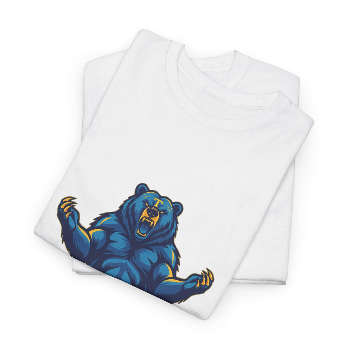 Tahoma Mama Bear T-Shirt — Fierce Blue Bear Graphic Tee for Moms