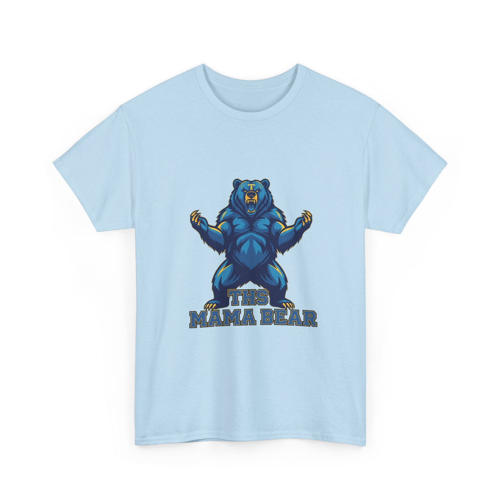 Tahoma Mama Bear T-Shirt — Fierce Blue Bear Graphic Tee for Moms