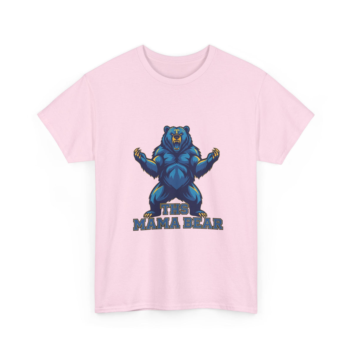 Tahoma Mama Bear T-Shirt — Fierce Blue Bear Graphic Tee for Moms
