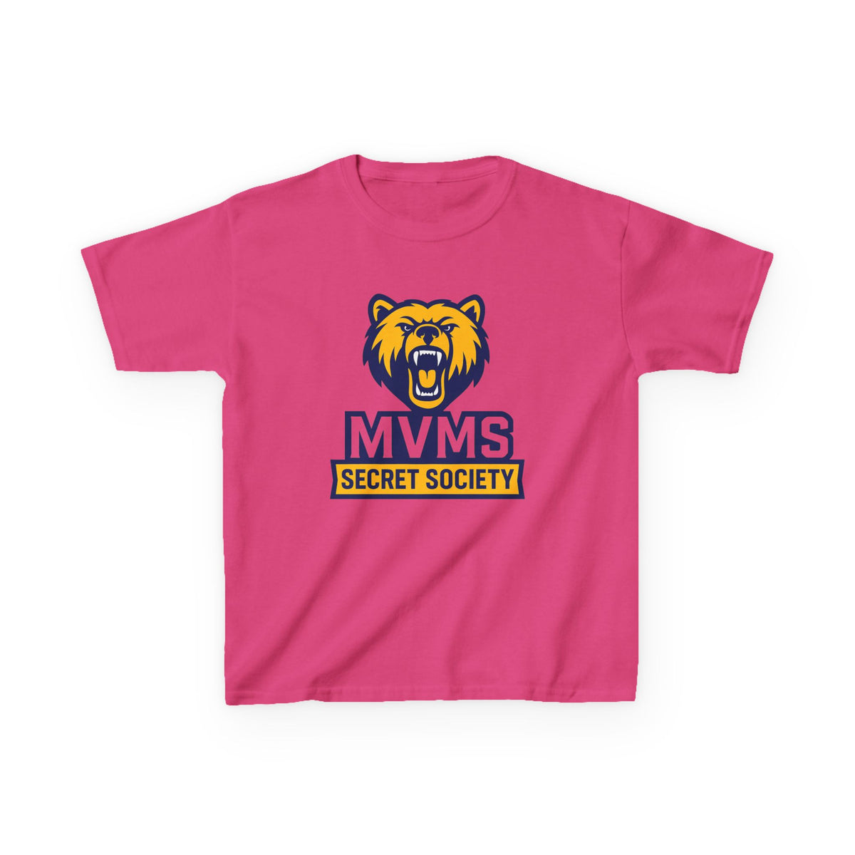Kids Tee — MVMS Secret Society Bear Logo