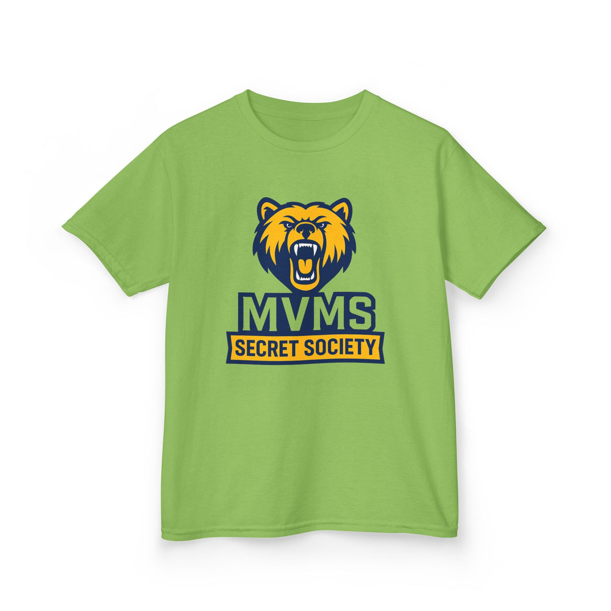 Kids Tee — MVMS Secret Society Bear Logo