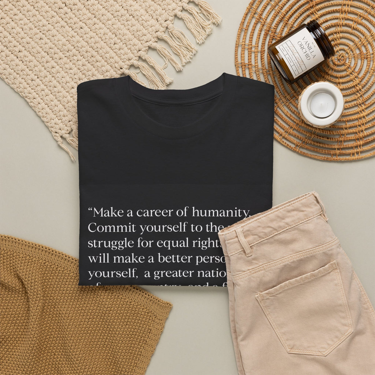MLK Jr. Quote T-Shirt — "Make a Career of Humanity" Civil Rights Tribute Tee