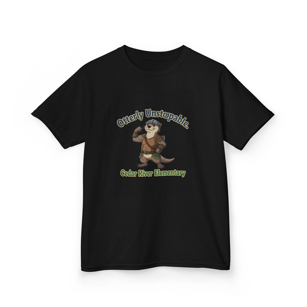 Kids T‑Shirt - "Otterly Unstoppable" School Spirit Tee (Cedar River Elementary)