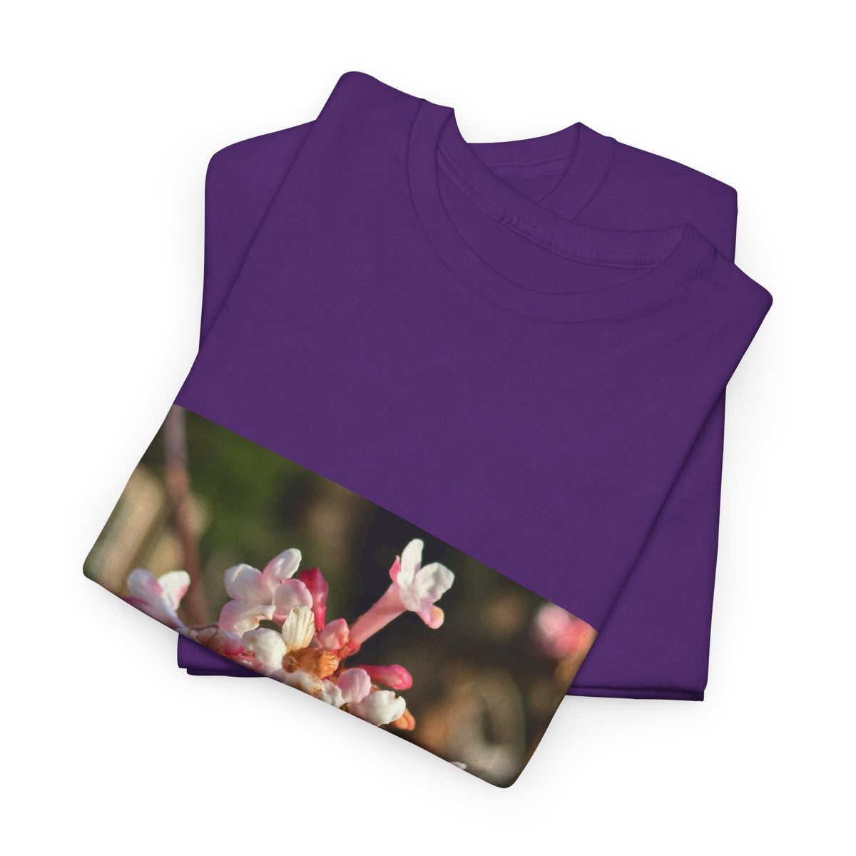 Floral Blossom Photo Tee — Pink Spring Flower Graphic T-Shirt