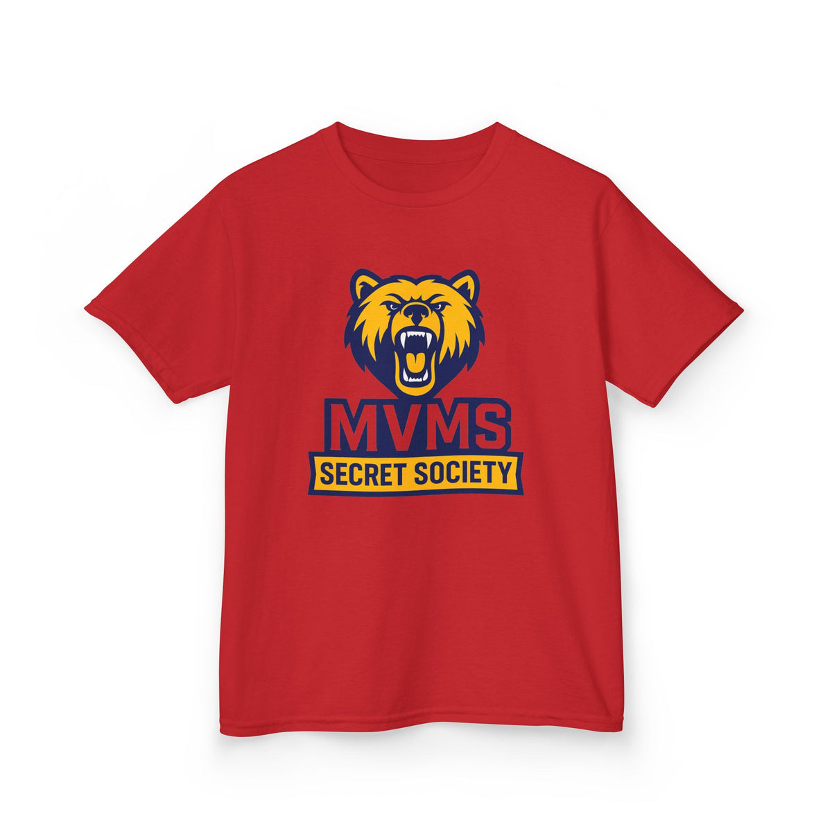 Kids Tee — MVMS Secret Society Bear Logo