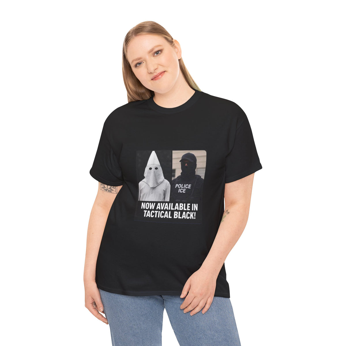 Controversial Political Tee - "Now Available in Tactical Black"