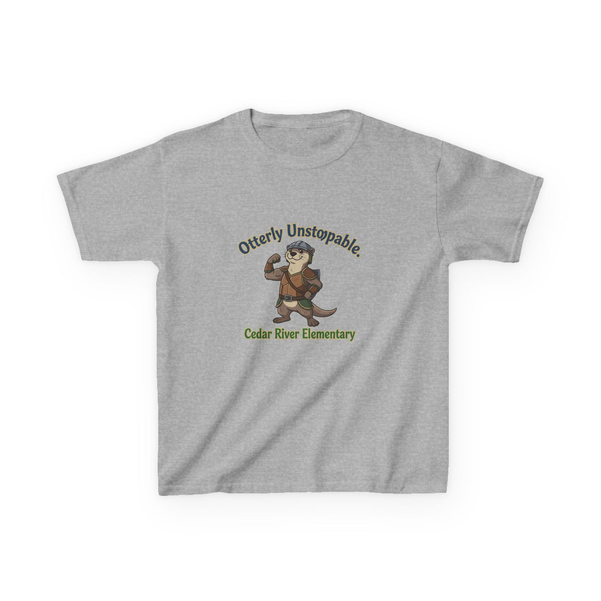 Kids T‑Shirt - "Otterly Unstoppable" School Spirit Tee (Cedar River Elementary)