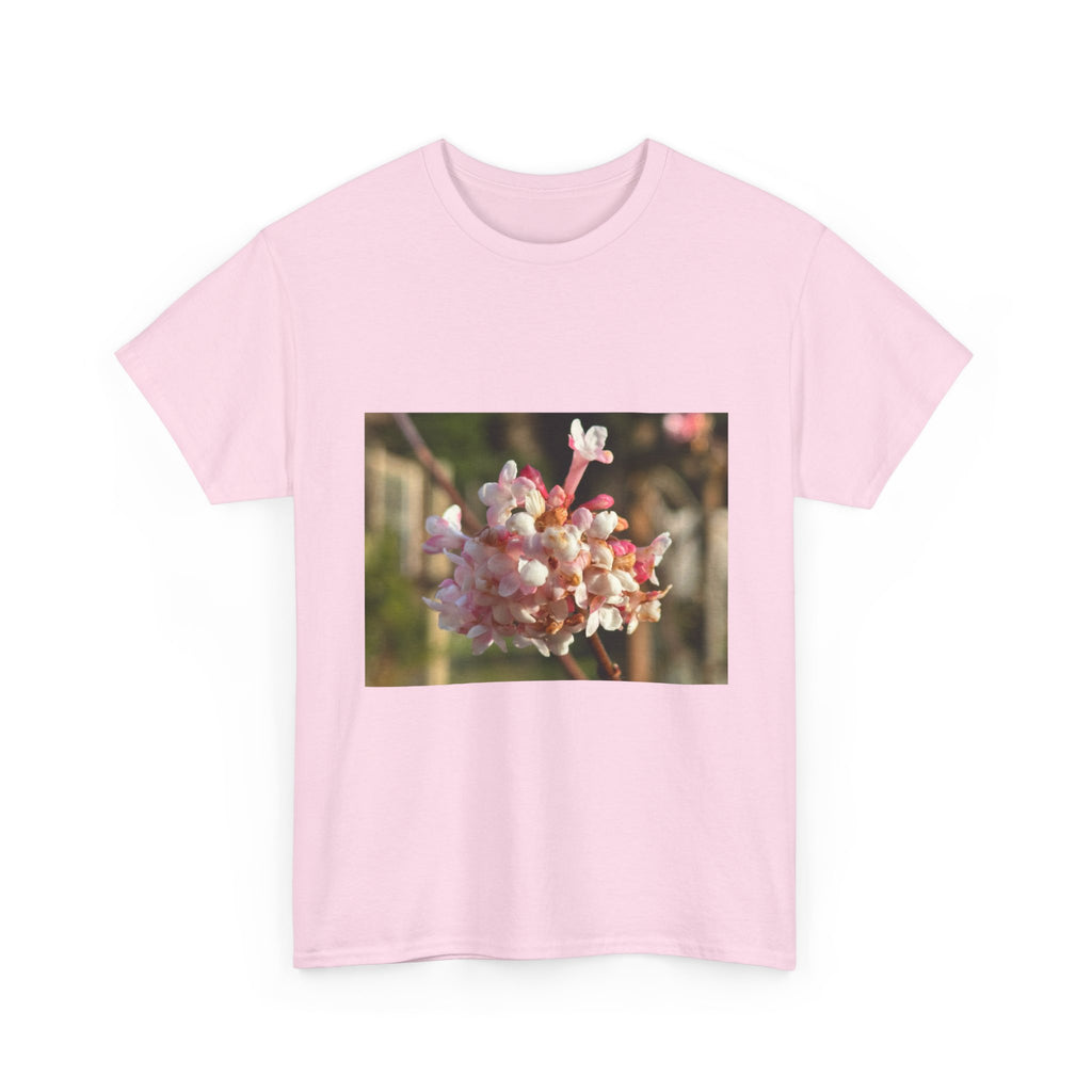 Floral Blossom Photo Tee — Pink Spring Flower Graphic T-Shirt