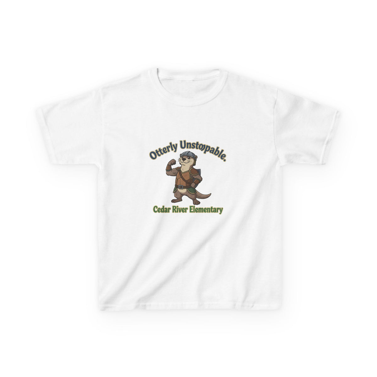 Kids T‑Shirt - "Otterly Unstoppable" School Spirit Tee (Cedar River Elementary)