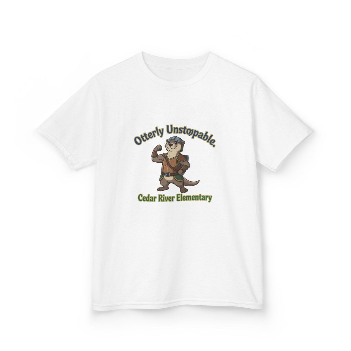 Kids T‑Shirt - "Otterly Unstoppable" School Spirit Tee (Cedar River Elementary)