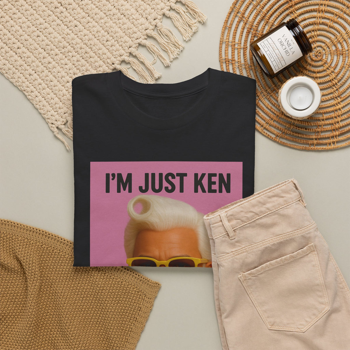 I’m Just Ken Graphic Tee – Retro Barbie-Inspired Pop Art T-Shirt