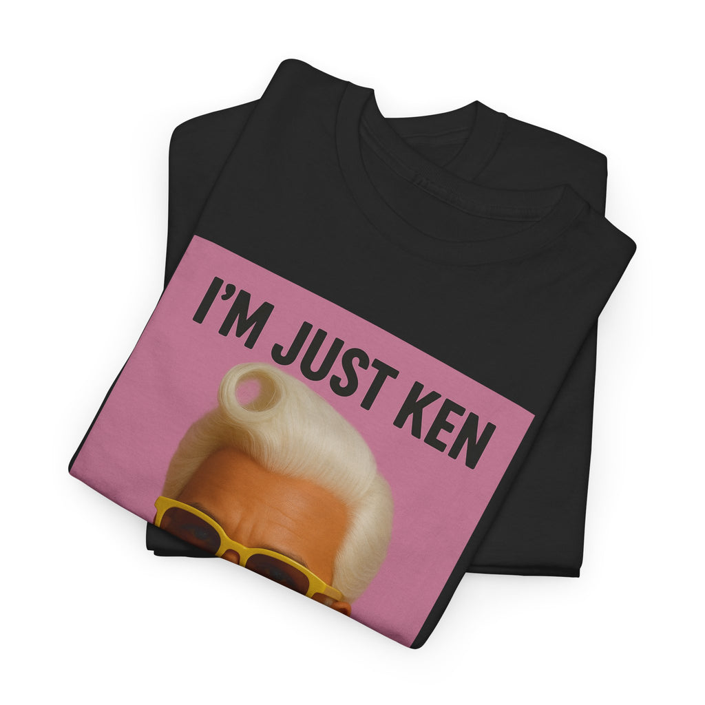 I’m Just Ken Graphic Tee – Retro Barbie-Inspired Pop Art T-Shirt