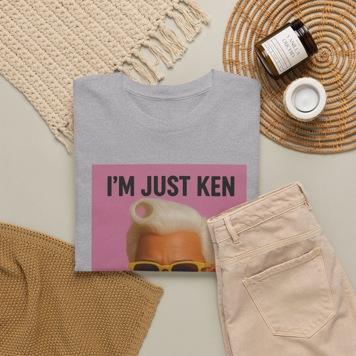I’m Just Ken Graphic Tee – Retro Barbie-Inspired Pop Art T-Shirt