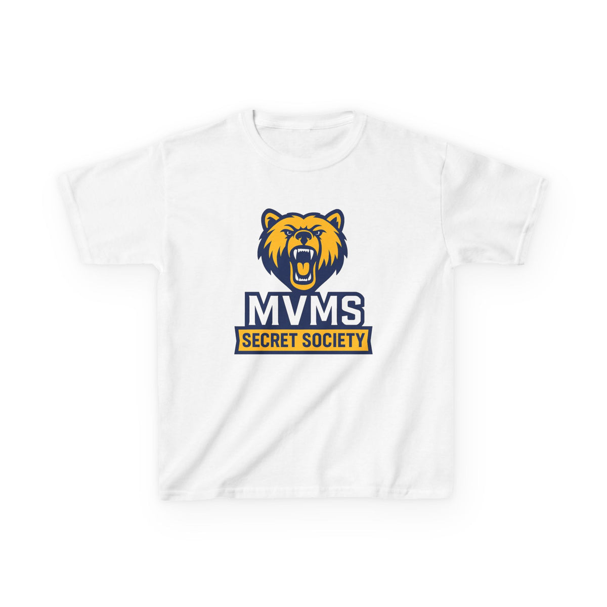 Kids Tee — MVMS Secret Society Bear Logo