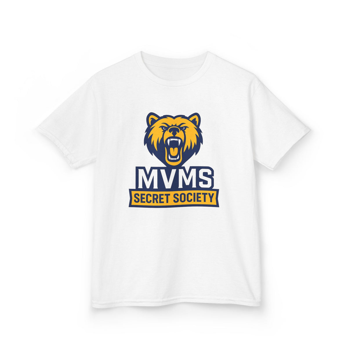 Kids Tee — MVMS Secret Society Bear Logo