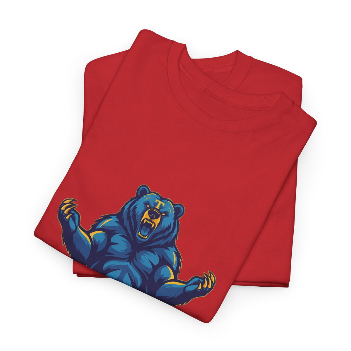 Tahoma Mama Bear T-Shirt — Fierce Blue Bear Graphic Tee for Moms