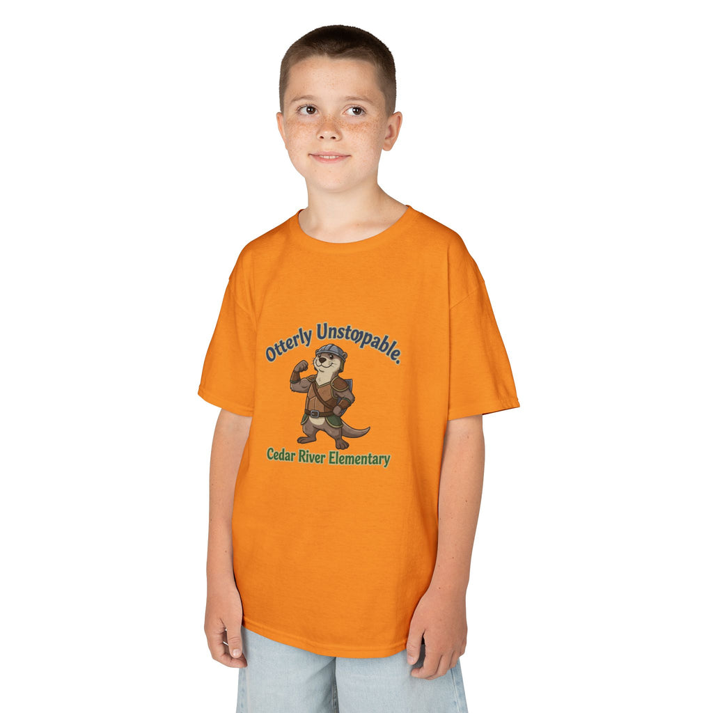 Kids T‑Shirt - "Otterly Unstoppable" School Spirit Tee (Cedar River Elementary)