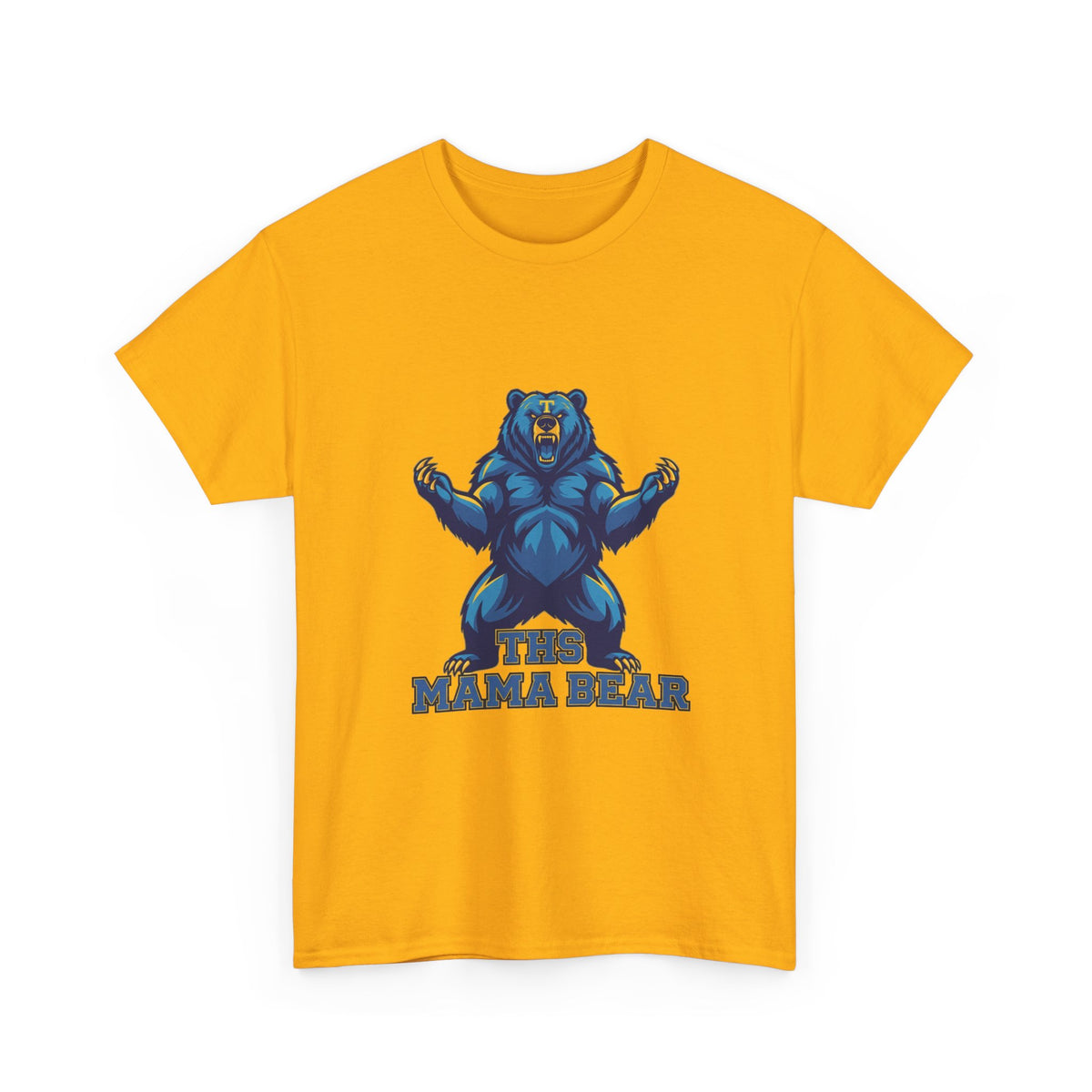 Tahoma Mama Bear T-Shirt — Fierce Blue Bear Graphic Tee for Moms