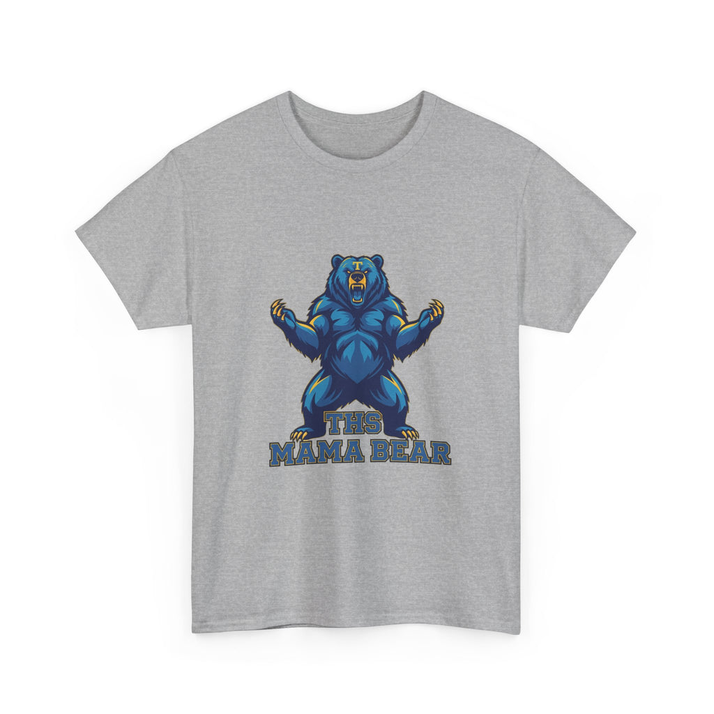 Tahoma Mama Bear T-Shirt — Fierce Blue Bear Graphic Tee for Moms