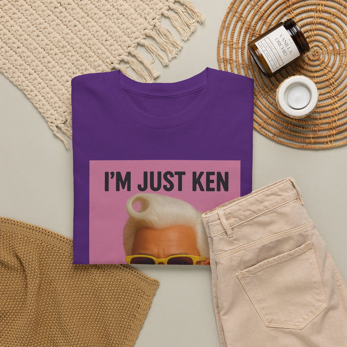 I’m Just Ken Graphic Tee – Retro Barbie-Inspired Pop Art T-Shirt