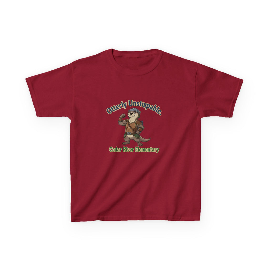 Kids T‑Shirt - "Otterly Unstoppable" School Spirit Tee (Cedar River Elementary)
