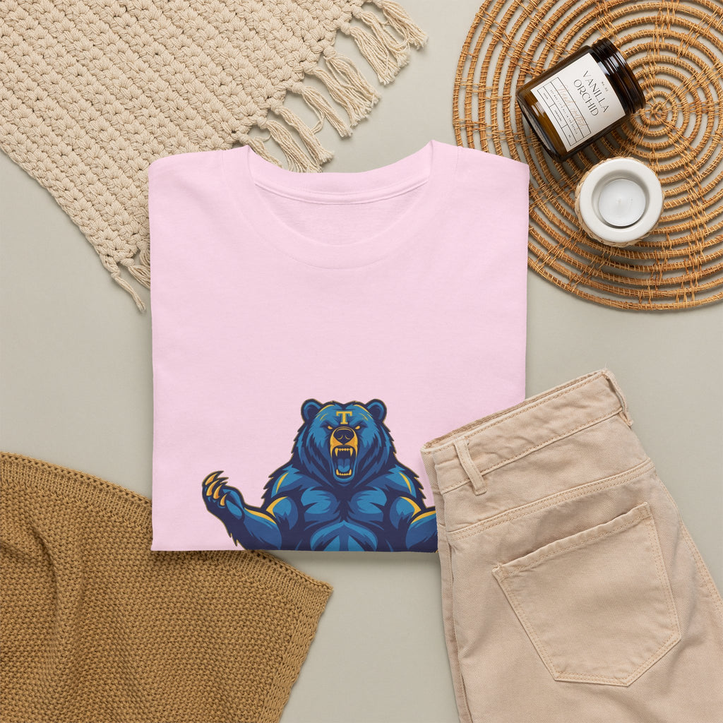 Tahoma Mama Bear T-Shirt — Fierce Blue Bear Graphic Tee for Moms