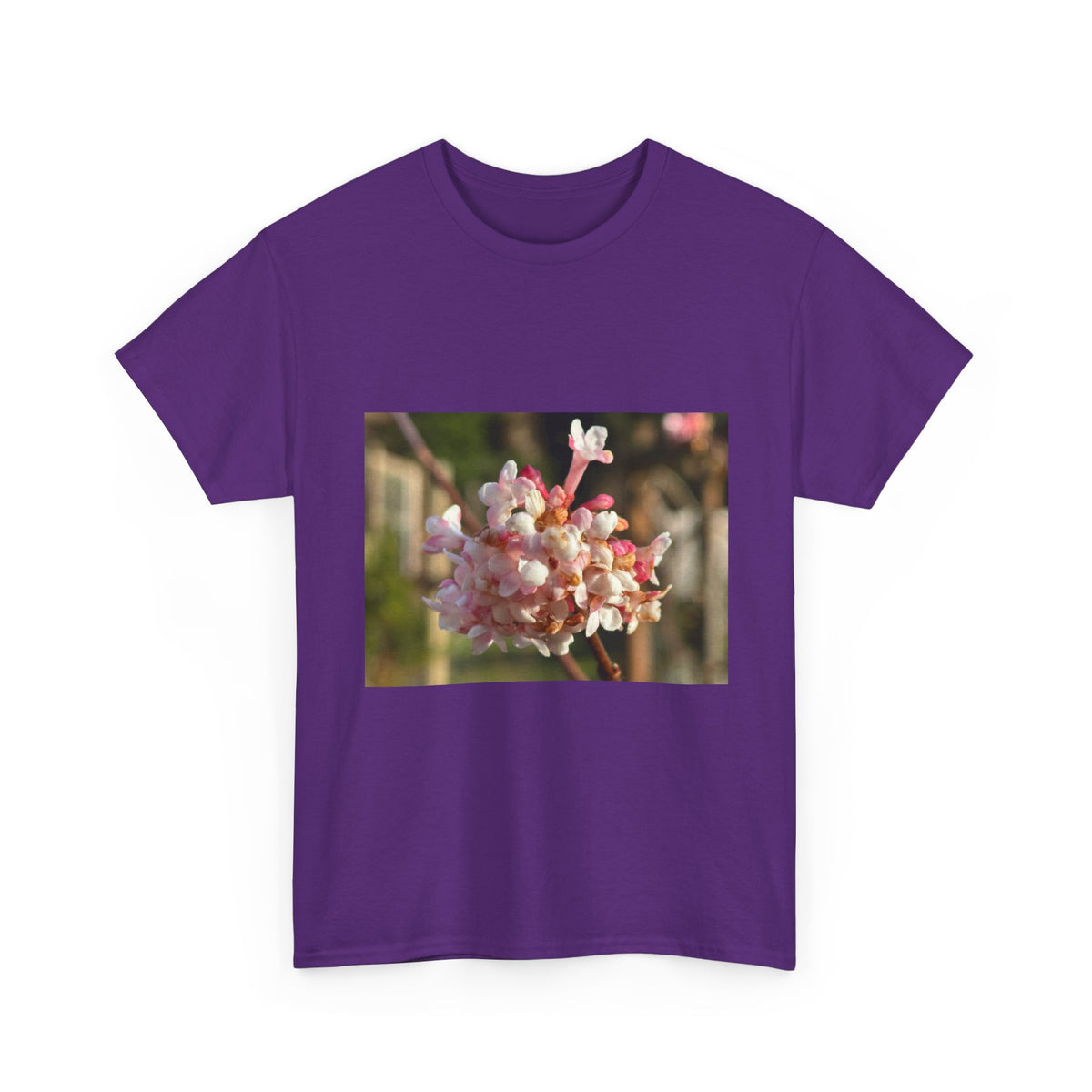 Floral Blossom Photo Tee — Pink Spring Flower Graphic T-Shirt