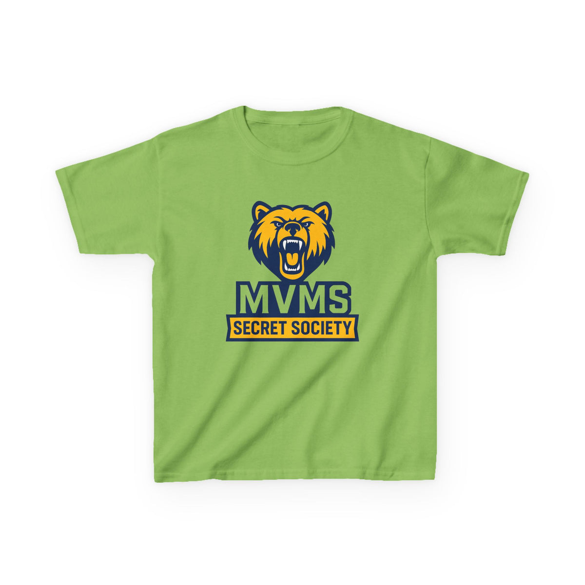 Kids Tee — MVMS Secret Society Bear Logo