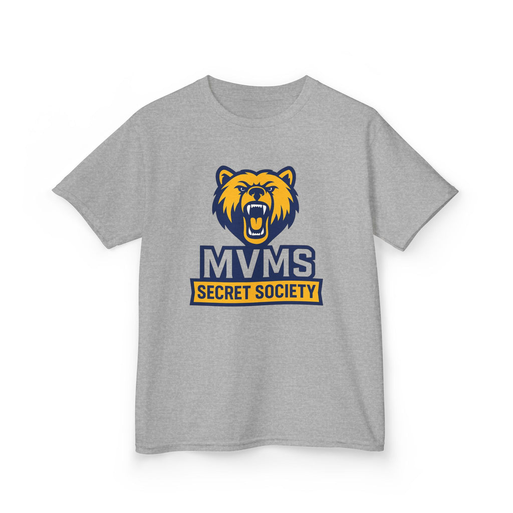 Kids Tee — MVMS Secret Society Bear Logo