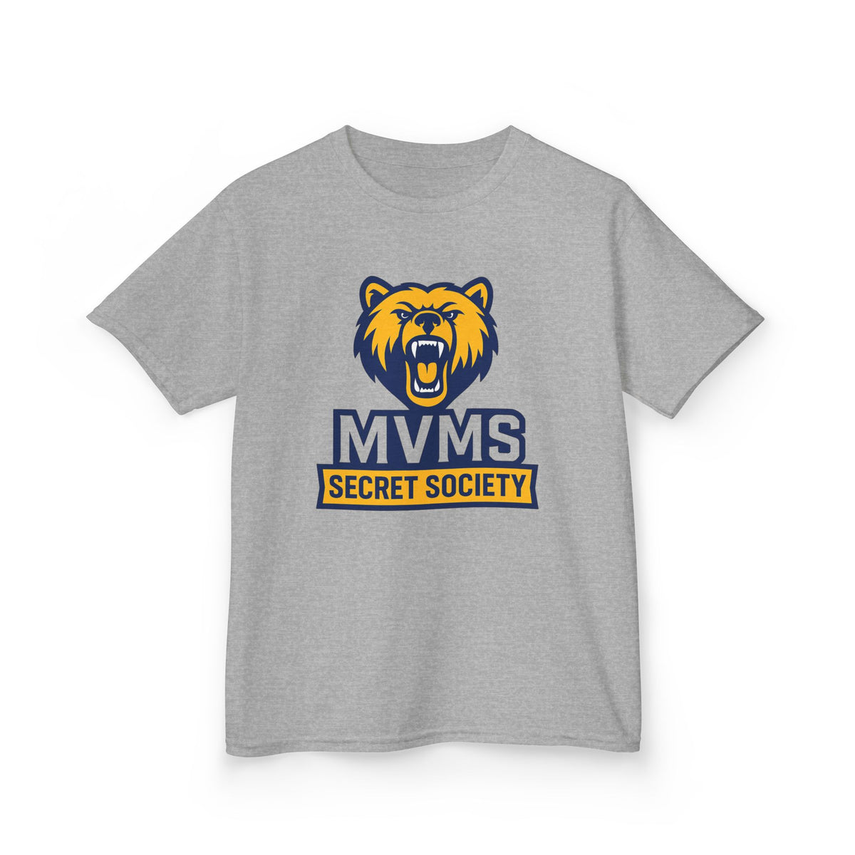 Kids Tee — MVMS Secret Society Bear Logo