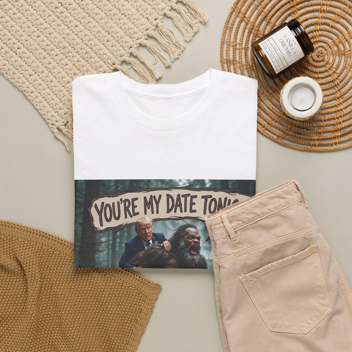 You're My Date Tonight Bigfoot Tee — Funny Sasquatch Date Night Shirt