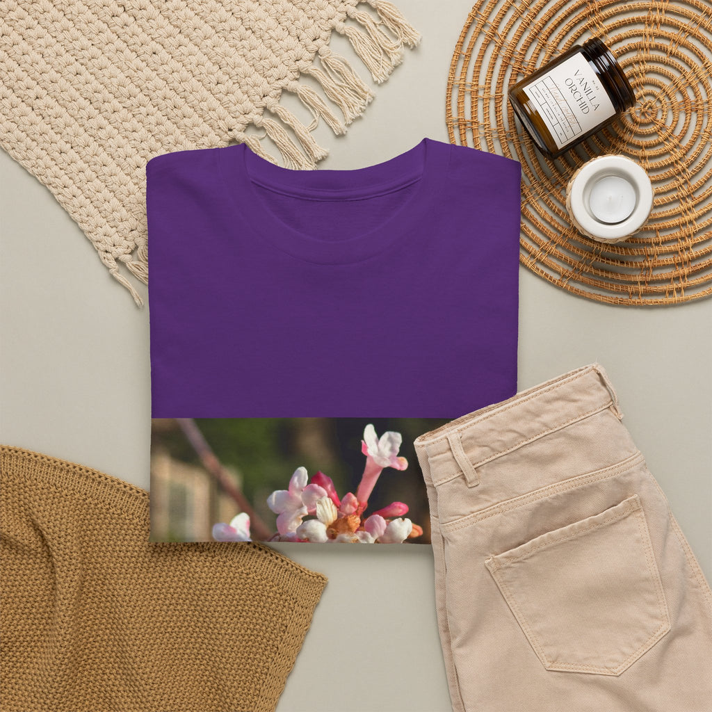 Floral Blossom Photo Tee — Pink Spring Flower Graphic T-Shirt