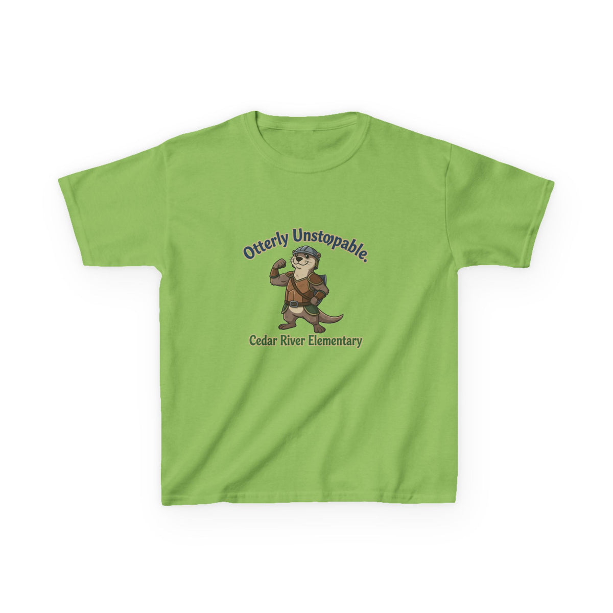 Kids T‑Shirt - "Otterly Unstoppable" School Spirit Tee (Cedar River Elementary)