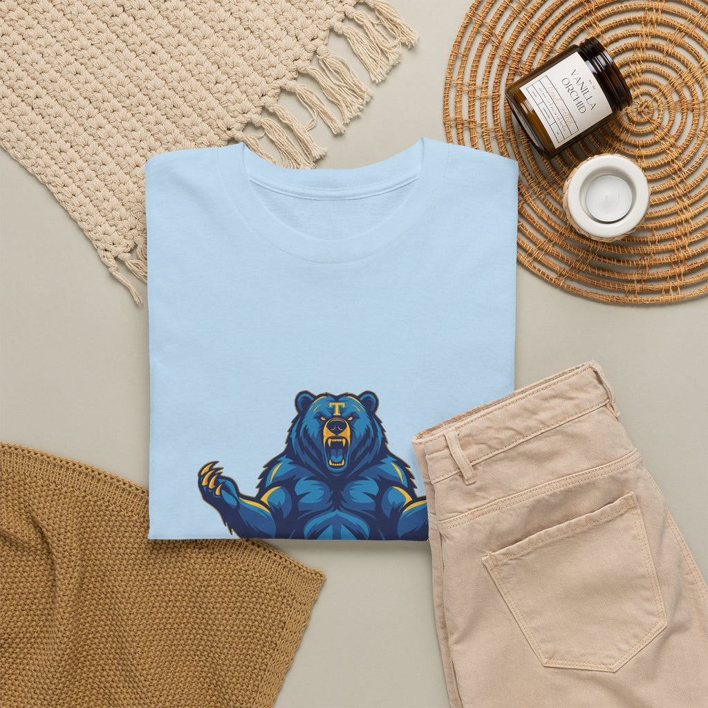 Tahoma Mama Bear T-Shirt — Fierce Blue Bear Graphic Tee for Moms