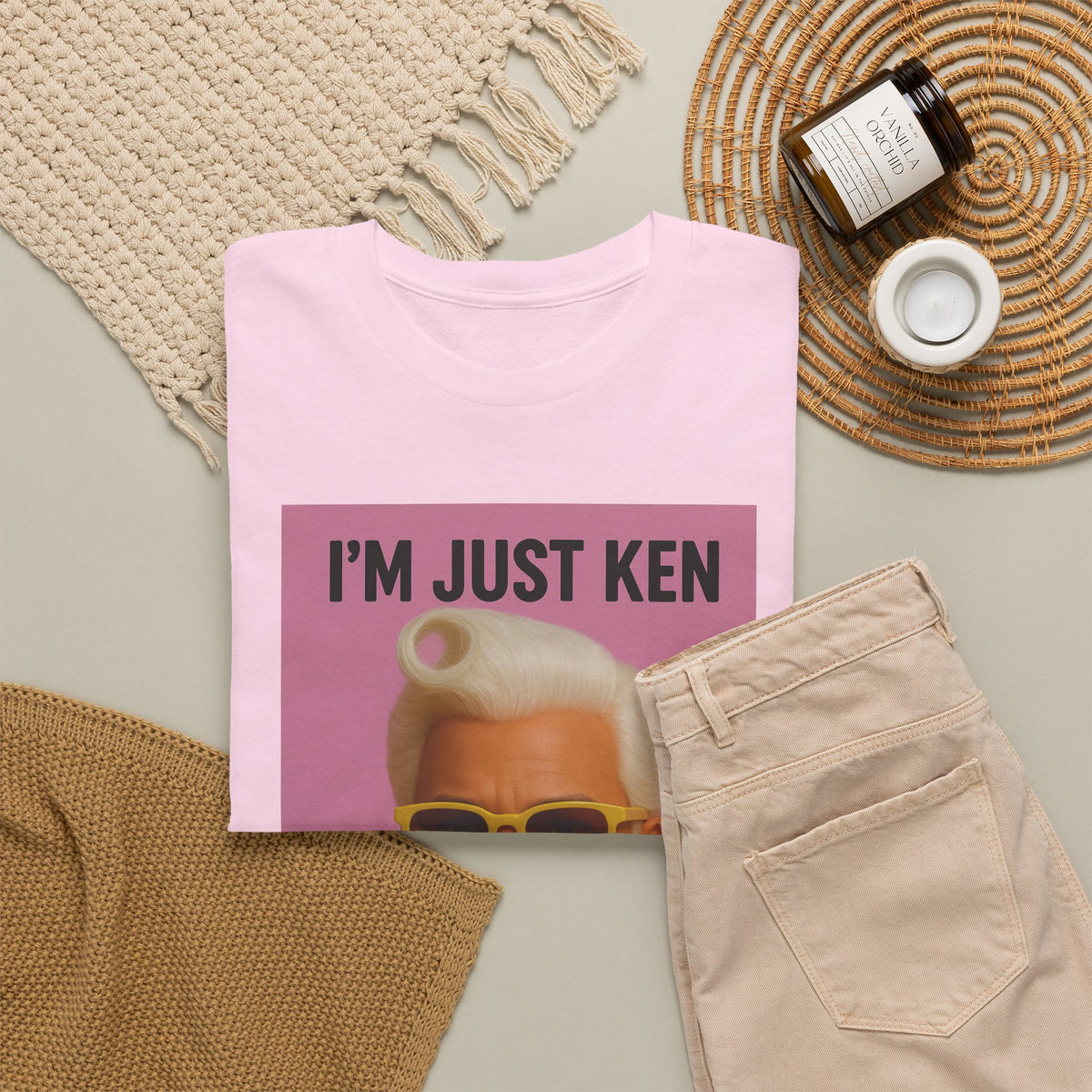 I’m Just Ken Graphic Tee – Retro Barbie-Inspired Pop Art T-Shirt