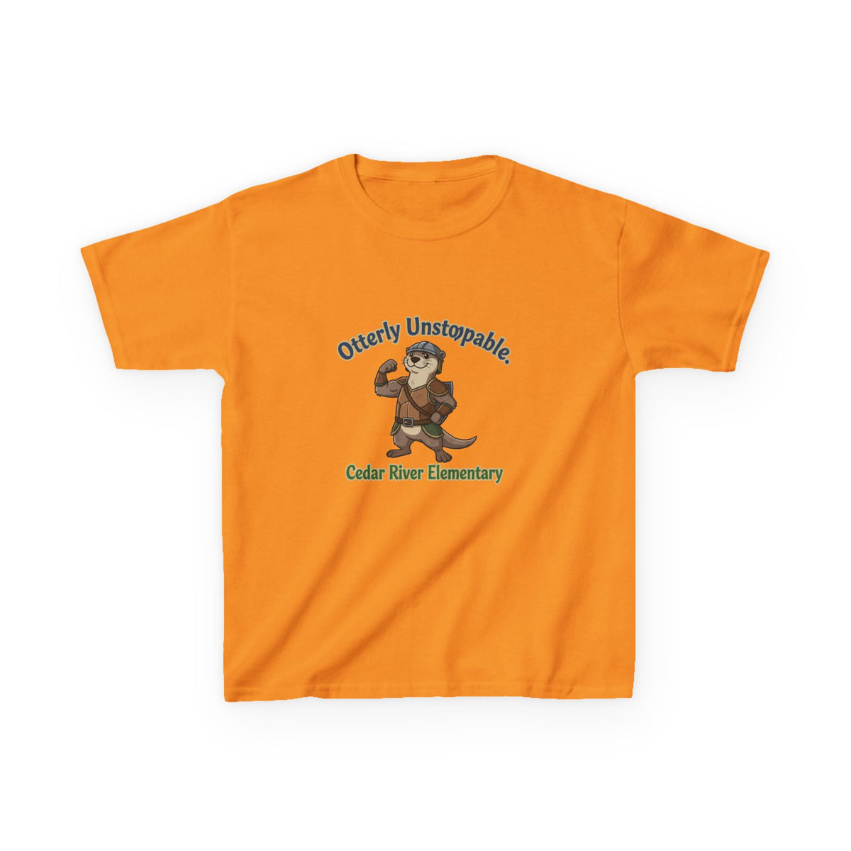 Kids T‑Shirt - "Otterly Unstoppable" School Spirit Tee (Cedar River Elementary)