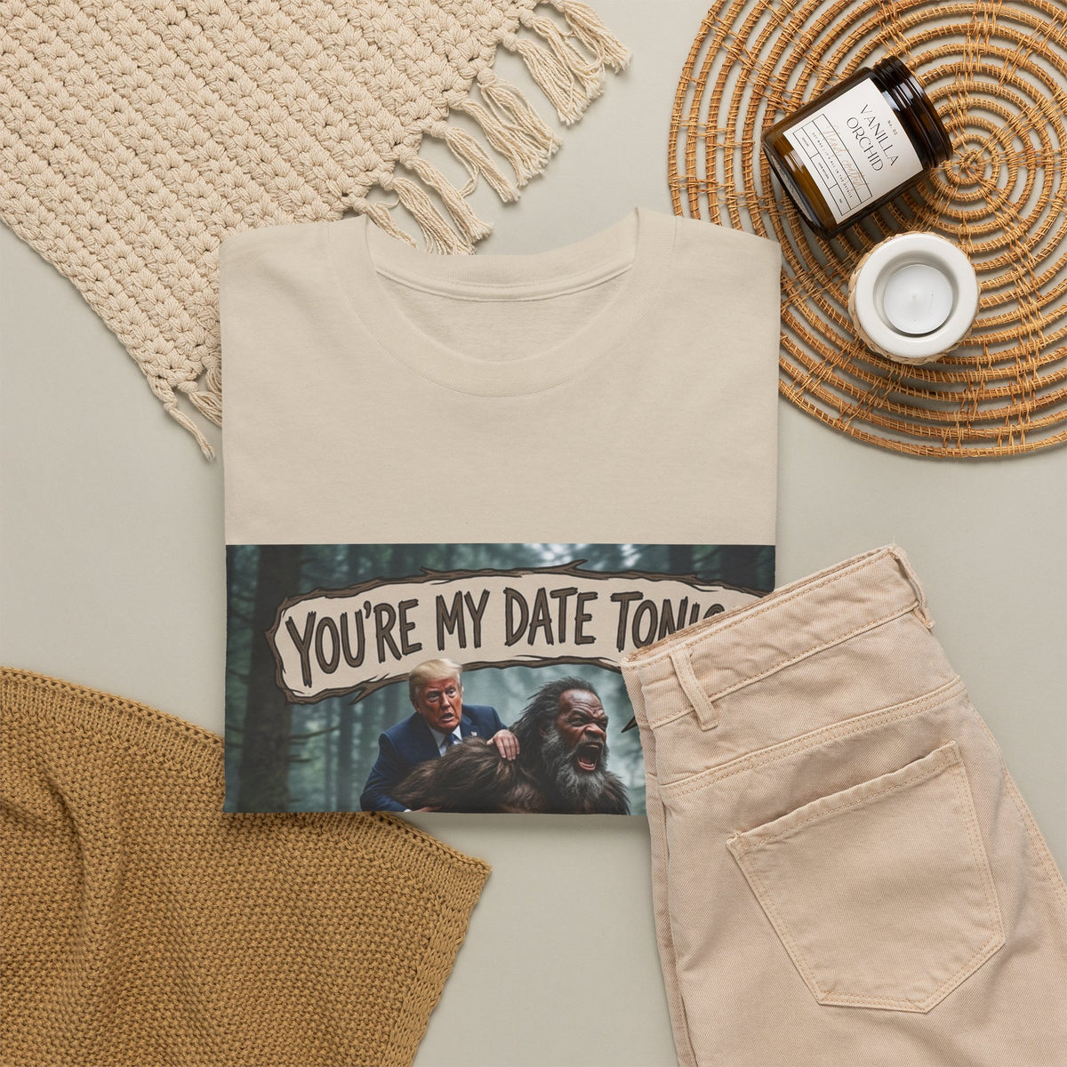 You're My Date Tonight Bigfoot Tee — Funny Sasquatch Date Night Shirt