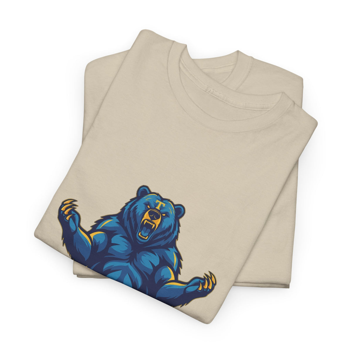 Tahoma Mama Bear T-Shirt — Fierce Blue Bear Graphic Tee for Moms
