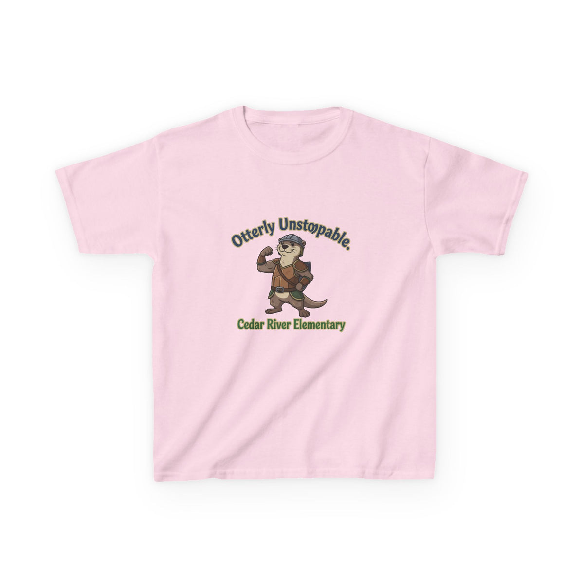 Kids T‑Shirt - "Otterly Unstoppable" School Spirit Tee (Cedar River Elementary)