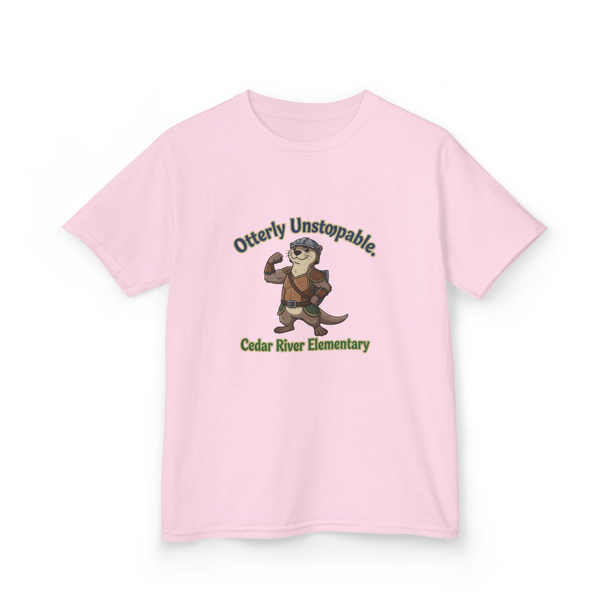 Kids T‑Shirt - "Otterly Unstoppable" School Spirit Tee (Cedar River Elementary)