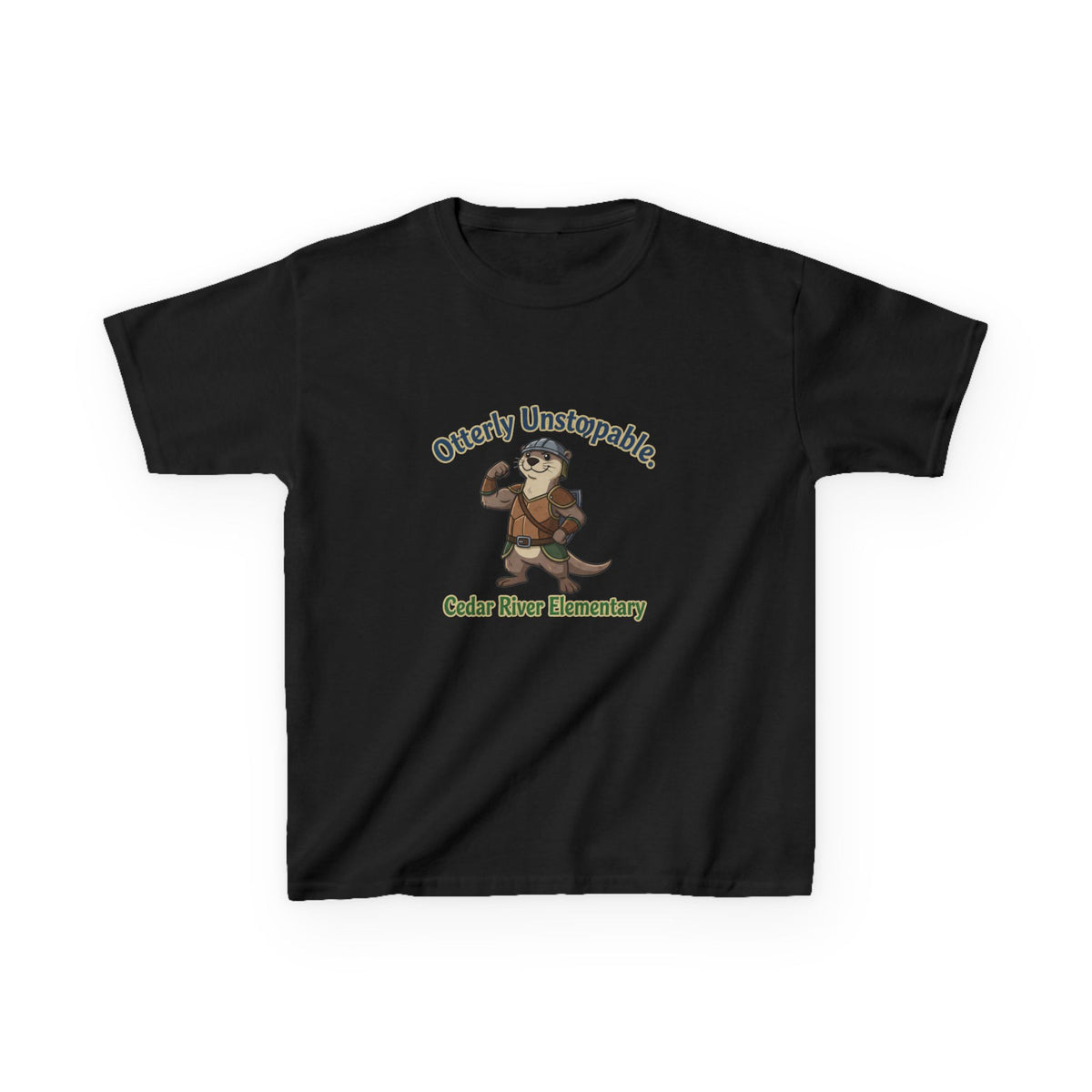 Kids T‑Shirt - "Otterly Unstoppable" School Spirit Tee (Cedar River Elementary)