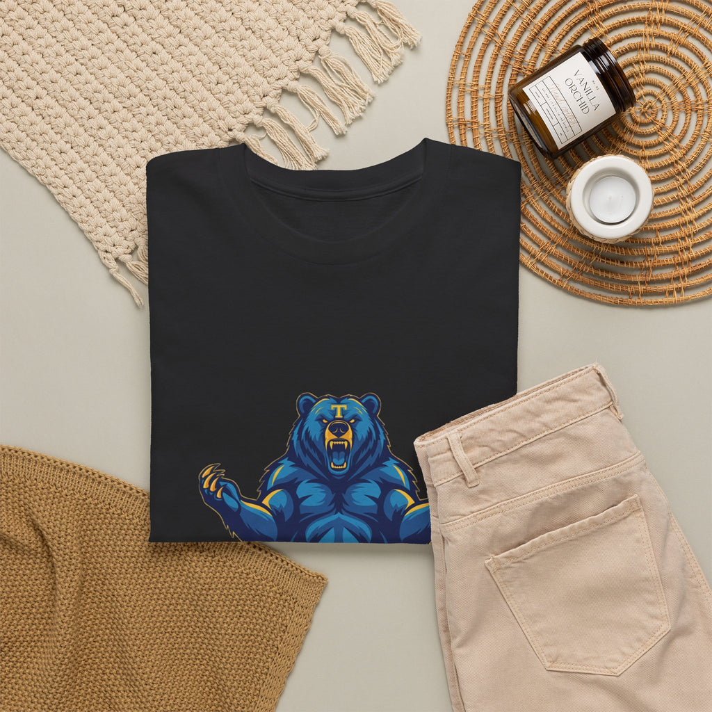 Tahoma Mama Bear T-Shirt — Fierce Blue Bear Graphic Tee for Moms