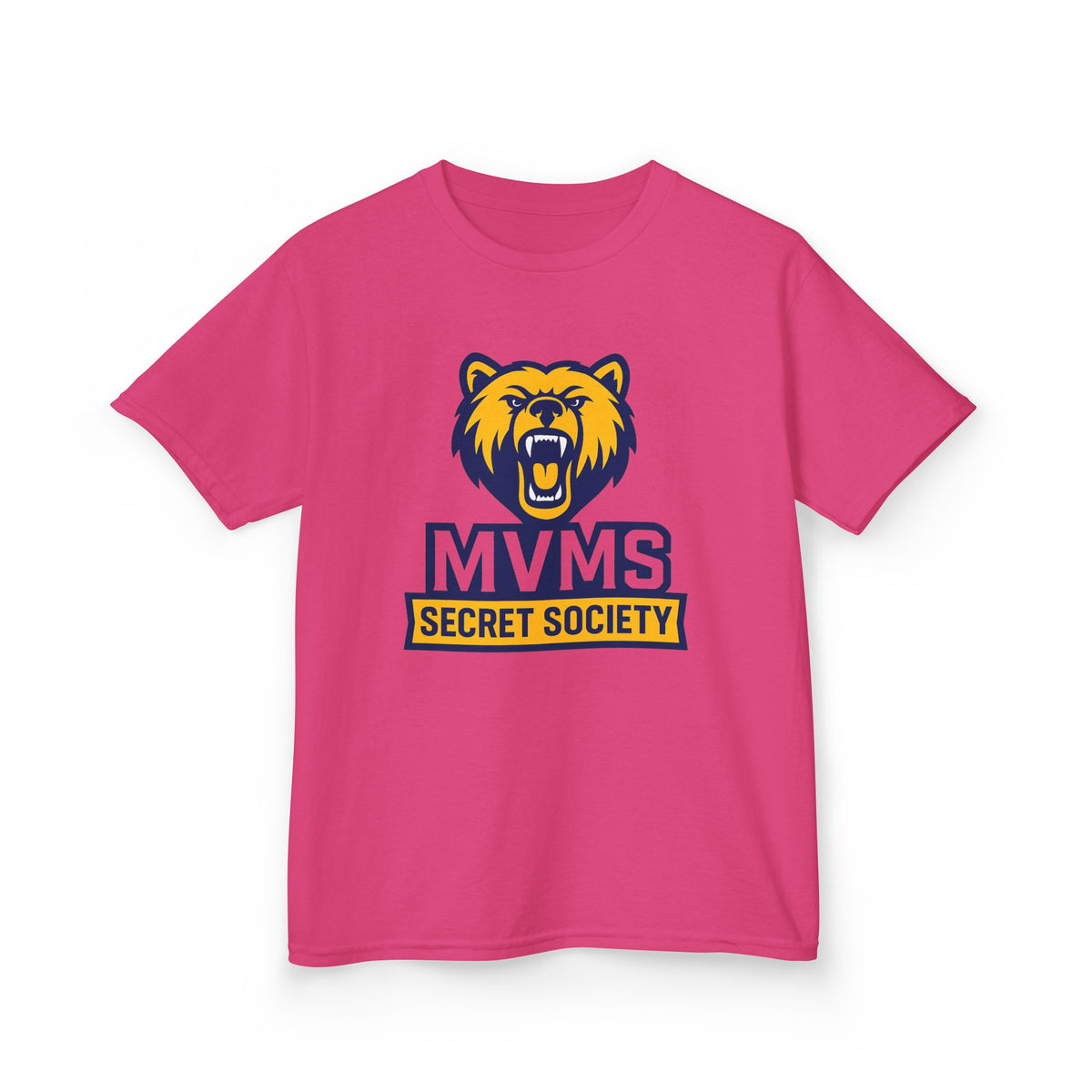 Kids Tee — MVMS Secret Society Bear Logo
