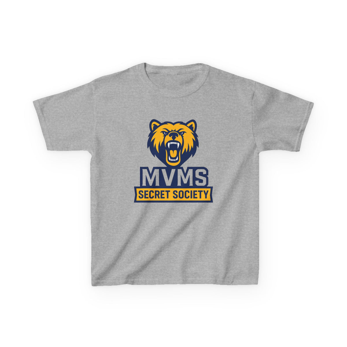 Kids Tee — MVMS Secret Society Bear Logo